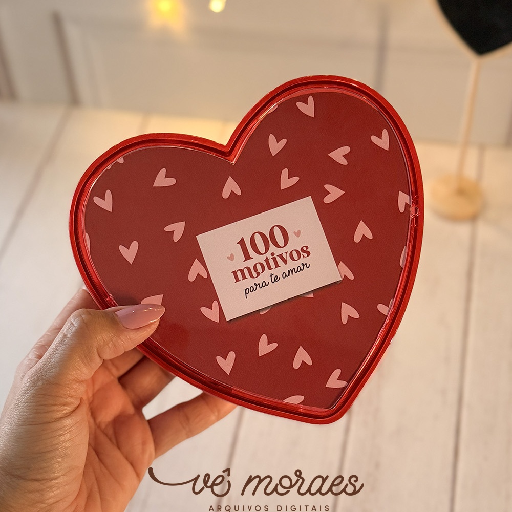 CAIXA 100 MOTIVOS PARA TE AMAR DIA DOS NAMORADOS 2026 - Imagem 2